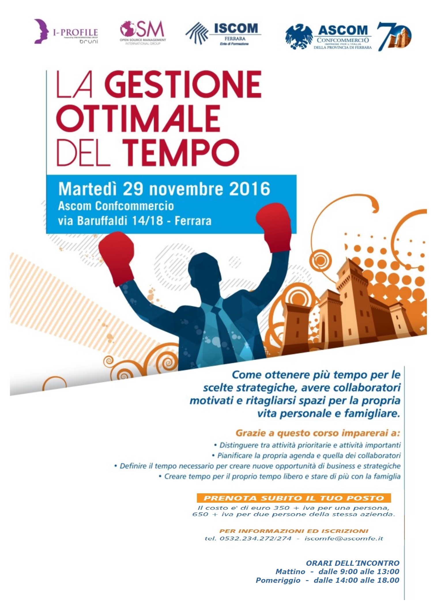 LA GESTIONE OTTIMALE DEL TEMPO 29 11 16